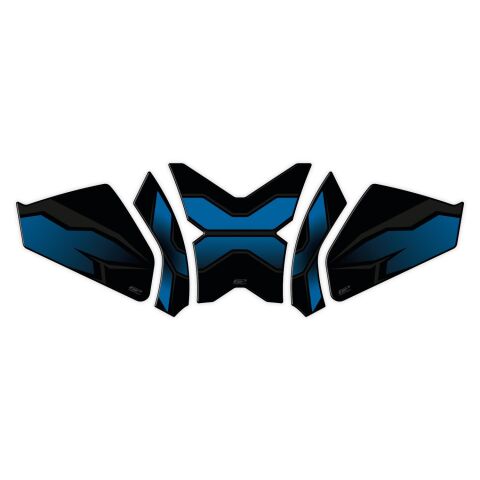 GP Kompozit CF Moto 250 CL-X 2022-2024 Uyumlu Tank Pad Seti Mavi
