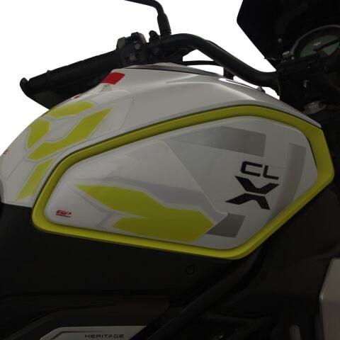 GP Kompozit CF Moto 250 CL-X 2022-2024 Uyumlu Tank Pad Seti Mavi