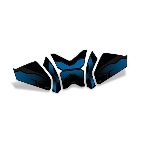 GP Kompozit CF Moto 250 CL-X 2022-2026 Uyumlu Tank Pad Seti Mavi