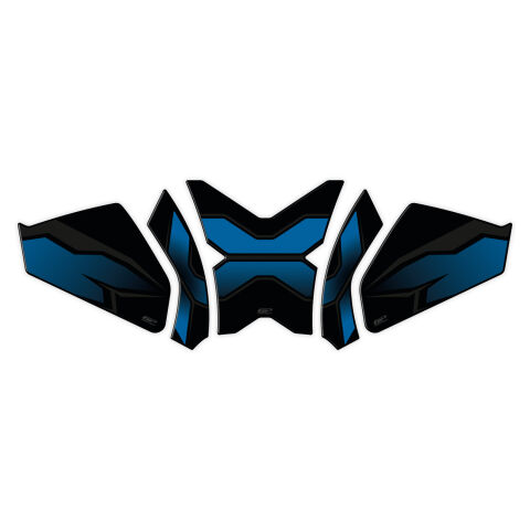 GP Kompozit CF Moto 250 CL-X 2022-2026 Uyumlu Tank Pad Seti Mavi