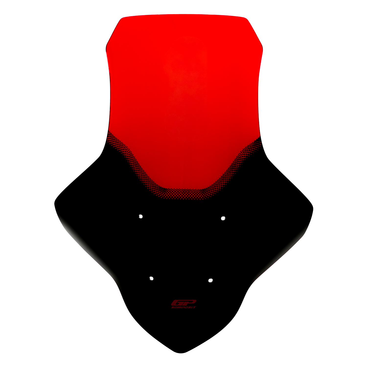 GP Kompozit Yamaha NMAX 125 / 155 2021-2024 Uyumlu Baskılı Ön Cam Kırmızı