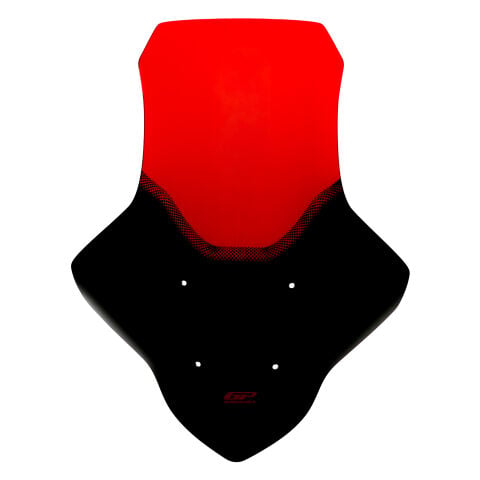 GP Kompozit Yamaha NMAX 125 / 155 2021-2024 Uyumlu Baskılı Ön Cam Kırmızı