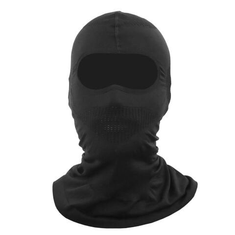 GP Kompozit Yazlık Motorcu Balaklava Maske Siyah (1 Adet Boyunluk Buff Hediye)