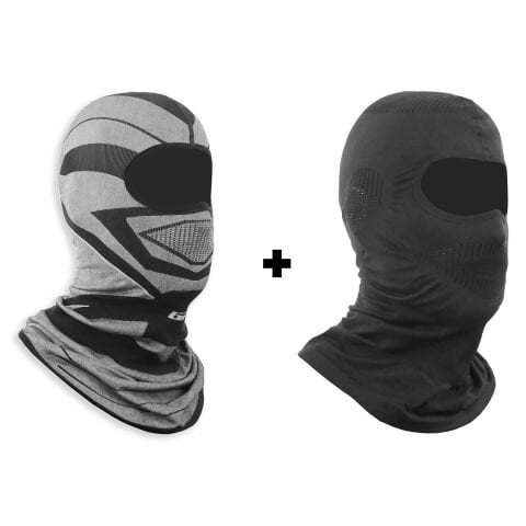 GP Kompozit Motorcu Balaklava Maske Seti (1 Adet Yazlık + 1 Adet Kışlık)