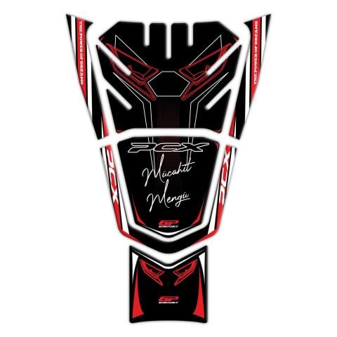 GP Kişiye Özel Honda PCX 125 2021-2024 Uyumlu Tank Pad Kırmızı