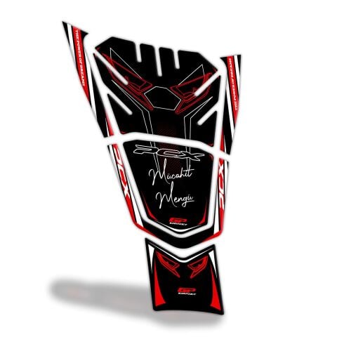 GP Kişiye Özel Honda PCX 125 2021-2024 Uyumlu Tank Pad Kırmızı