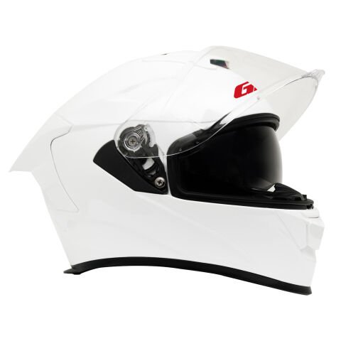 GP Kompozit MKS008-PW Yarış Spoiler Güneş Vizörlü Şeffaf Full Face Motosiklet Kaskı