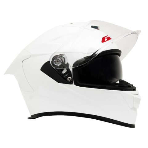 GP Kompozit MKS008-PW Yarış Spoiler Güneş Vizörlü Şeffaf Full Face Motosiklet Kaskı