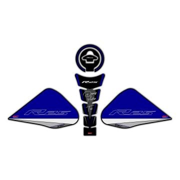 GP Kişiye Özel Yamaha R25 2015-2018 Uyumlu Tank Pad Seti Mavi