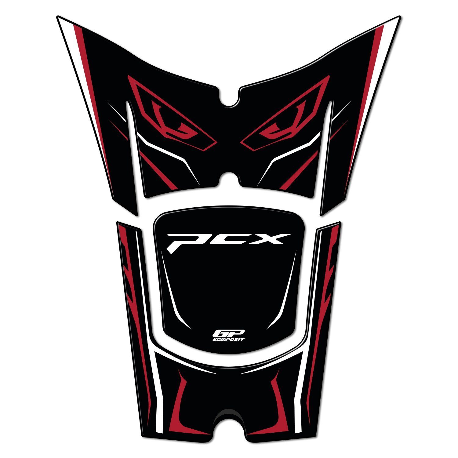 GP Kompozit Honda PCX 125 / 150 2025 Uyumlu Tank Pad Kırmızı