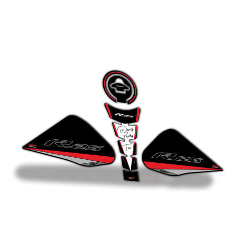 GP Kişiye Özel Yamaha R25 2015-2018 Uyumlu Tank Pad Seti Kırmızı
