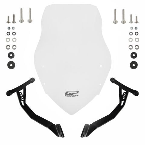 GP Kompozit Honda CB125F 2025-2026 Uyumlu Ön Cam Şeffaf