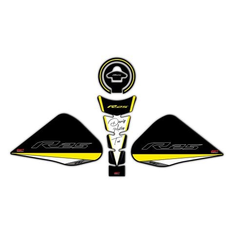 GP Kişiye Özel Yamaha R25 2015-2018 Uyumlu Tank Pad Seti Sarı