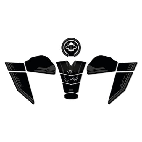 GP Kişiye Özel Yamaha MT-25 2020-2026 Uyumlu Tank Pad Seti Siyah