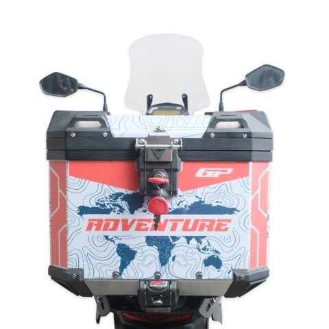 GP Kompozit DSN09 Universal 37 lt Desenli Alüminyum Motosiklet Çantası