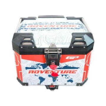 GP Kompozit DSN09 Universal 37 lt Desenli Alüminyum Motosiklet Çantası