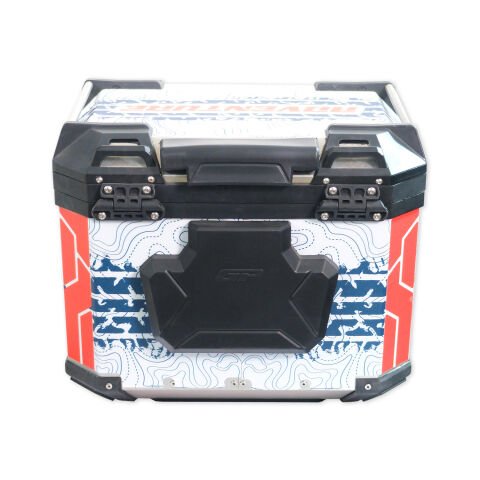 GP Kompozit DSN09 Universal 37 lt Desenli Alüminyum Motosiklet Çantası