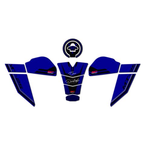 GP Kişiye Özel Yamaha MT-25 2020-2025 Uyumlu Tank Pad Seti Mavi