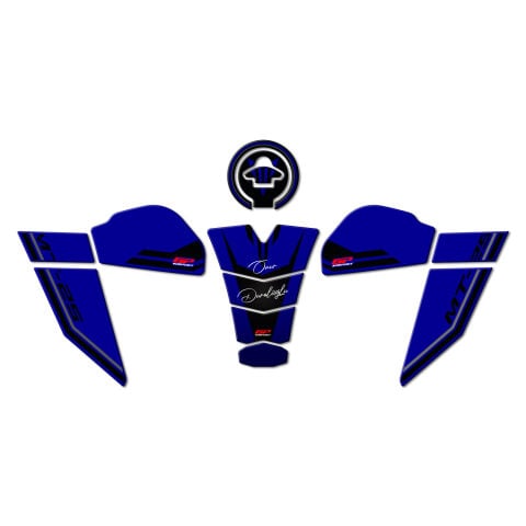 GP Kişiye Özel Yamaha MT-25 2020-2026 Uyumlu Tank Pad Seti Mavi