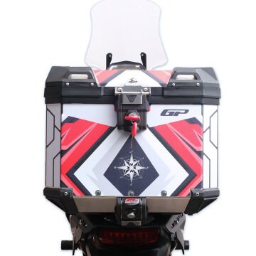 GP Kompozit DSN10 Universal 37 lt Desenli Alüminyum Motosiklet Çantası