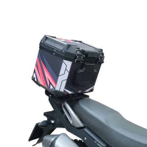 GP Kompozit DSN10 Universal 37 lt Desenli Alüminyum Motosiklet Çantası