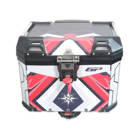 GP Kompozit DSN10 Universal 37 lt Desenli Alüminyum Motosiklet Çantası
