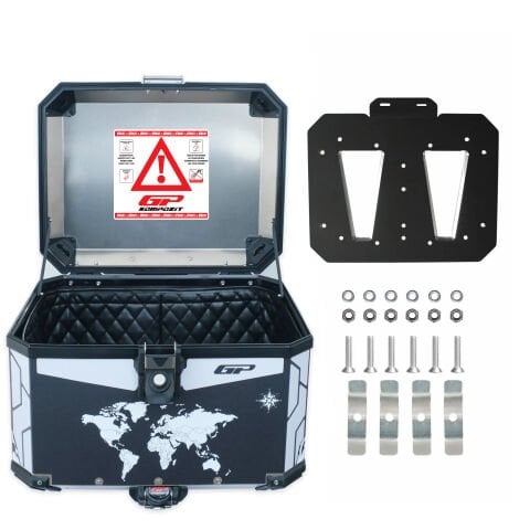 GP Kompozit DSN04 Universal 57 lt Desenli Alüminyum Motosiklet Çantası