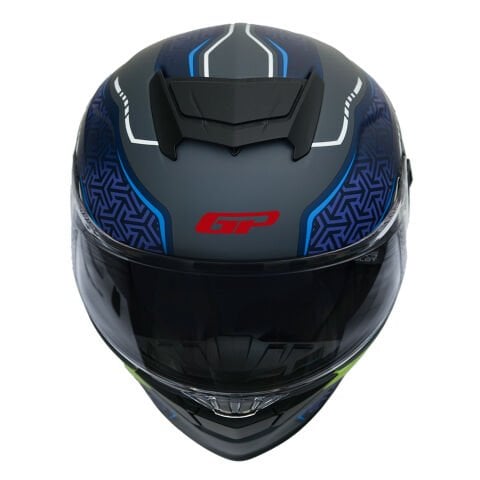 GP Kompozit MKS008-RGBY Yarış Spoiler Güneş Vizörlü Şeffaf Full Face Motosiklet Kaskı