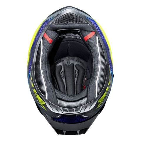 GP Kompozit MKS008-RGBY Yarış Spoiler Güneş Vizörlü Şeffaf Full Face Motosiklet Kaskı