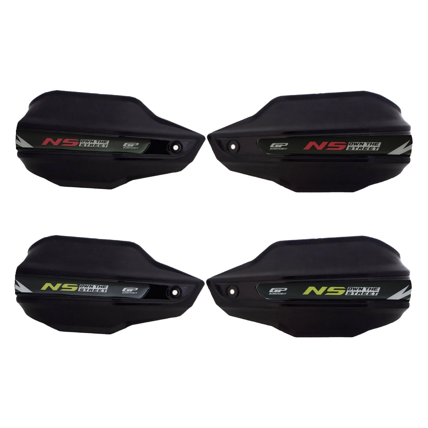 GP Kompozit Bajaj Pulsar NS 400 Z 2025-2026 Uyumlu Plastik Elcik Koruma Siyah