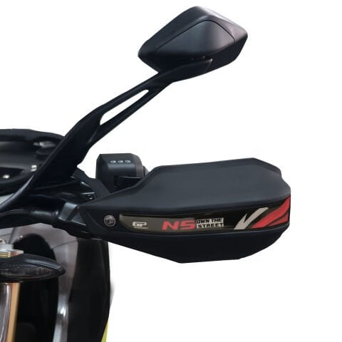 GP Kompozit Bajaj Pulsar NS 400 Z 2025 Uyumlu Plastik Elcik Koruma Siyah