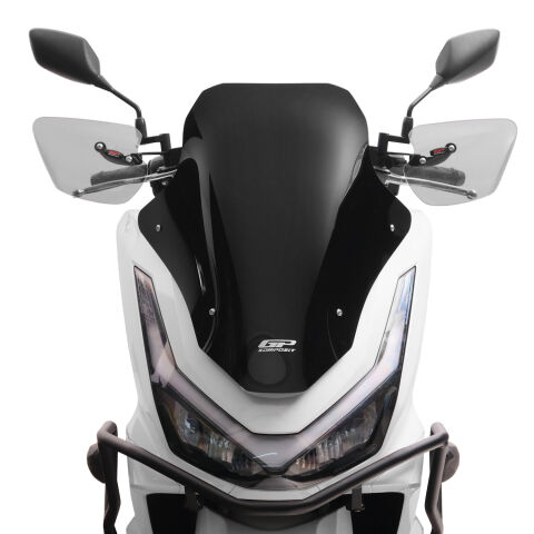 GP Kompozit Honda PCX 125 / 150 2025-2026 Uyumlu Baskılı Ön Cam Siyah