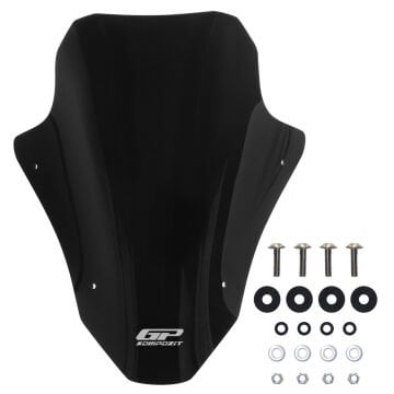 GP Kompozit Honda PCX 125 / 150 2025 Uyumlu Baskılı Ön Cam Siyah