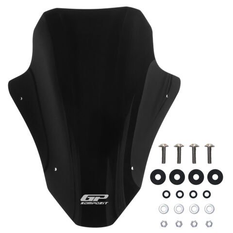 GP Kompozit Honda PCX 125 / 150 2025 Uyumlu Baskılı Ön Cam Siyah