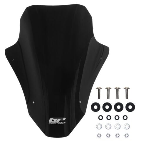 GP Kompozit Honda PCX 125 / 150 2025-2026 Uyumlu Baskılı Ön Cam Siyah
