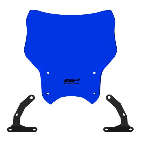 GP Kompozit Honda CB125R 2012-2024 Uyumlu Kısa Ön Cam Mavi