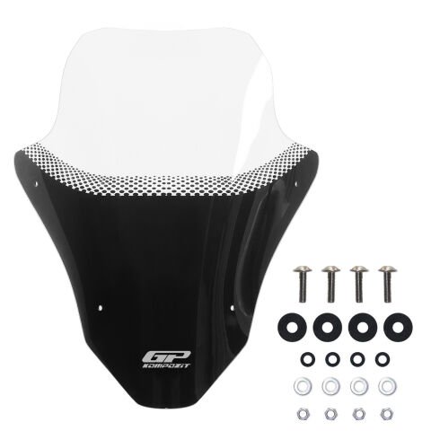 GP Kompozit Honda PCX 125 / 150 2025-2026 Uyumlu Baskılı Ön Cam Şeffaf