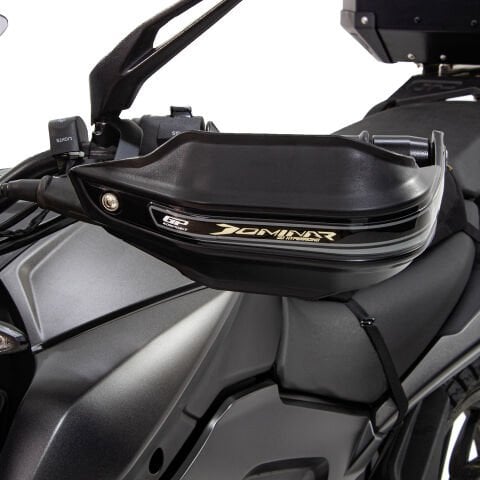 GP Kompozit Bajaj Dominar 250 / 400 2017-2026 Uyumlu Plastik Elcik Koruma Siyah