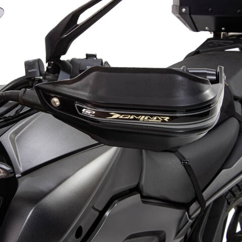 GP Kompozit Bajaj Dominar 250 / 400 2017-2026 Uyumlu Plastik Elcik Koruma Siyah