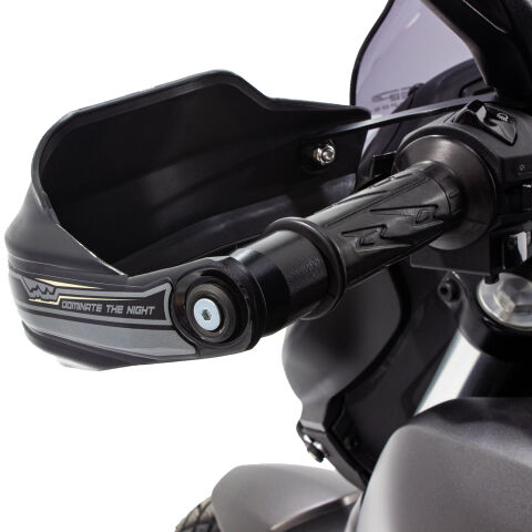 GP Kompozit Bajaj Dominar 250 / 400 2017-2026 Uyumlu Plastik Elcik Koruma Siyah