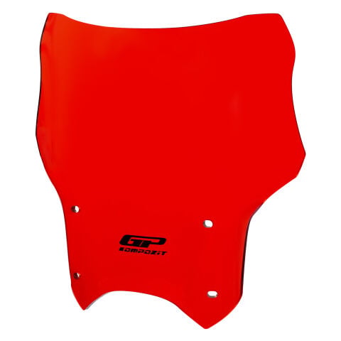 GP Kompozit Honda CB125R 2012-2024 Uyumlu Kısa Ön Cam Kırmızı