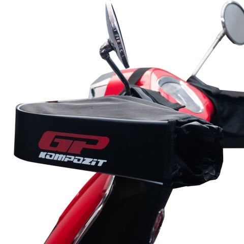 GP Kompozit Universal Scooter El Korumalı Rüzgarlık Siyah