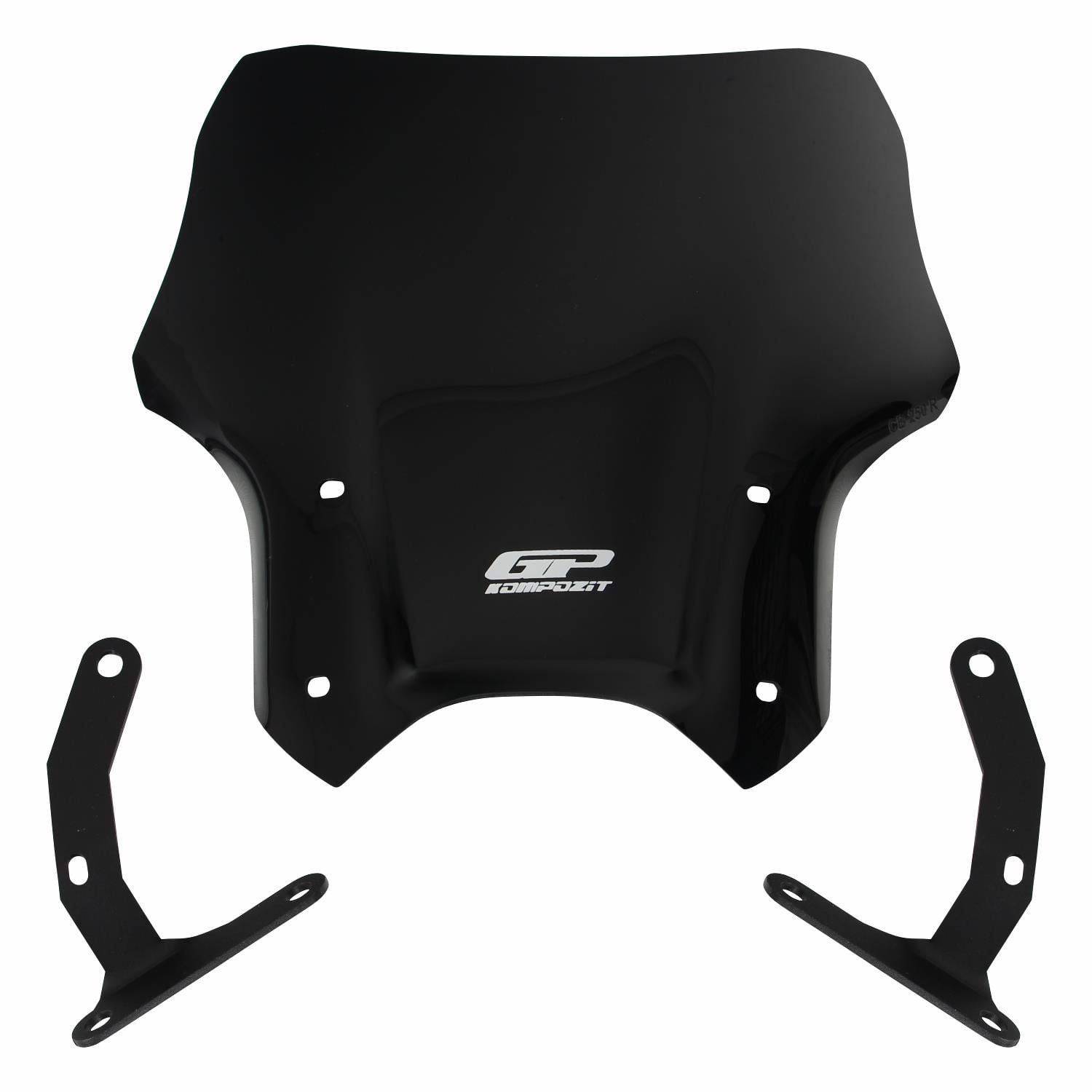 GP Kompozit Honda CB125R / CB250R 2012-2024 Uyumlu Kısa Ön Cam Siyah