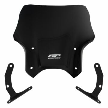 GP Kompozit Honda CB125R / CB250R 2012-2024 Uyumlu Kısa Ön Cam Siyah