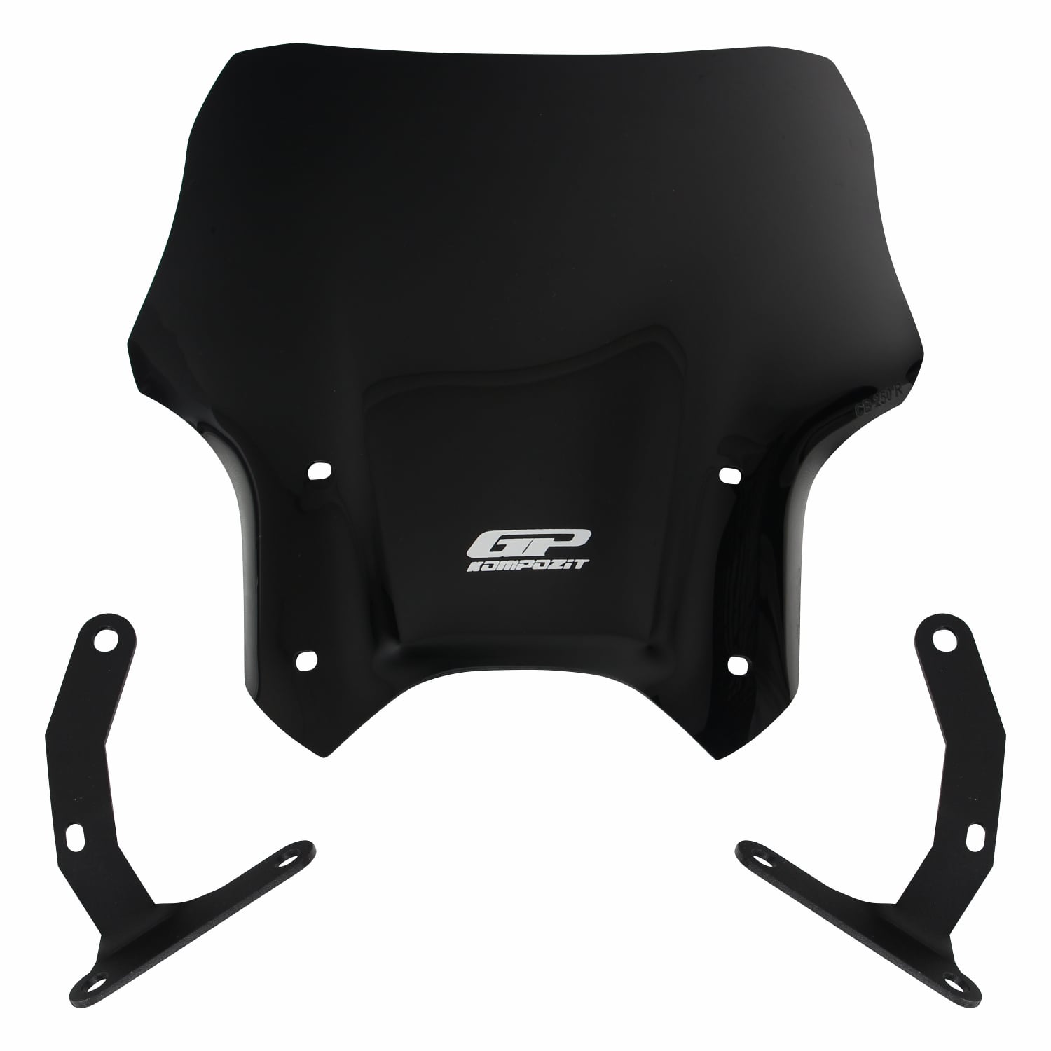 GP Kompozit Honda CB125R / CB250R 2012-2024 Uyumlu Kısa Ön Cam Siyah