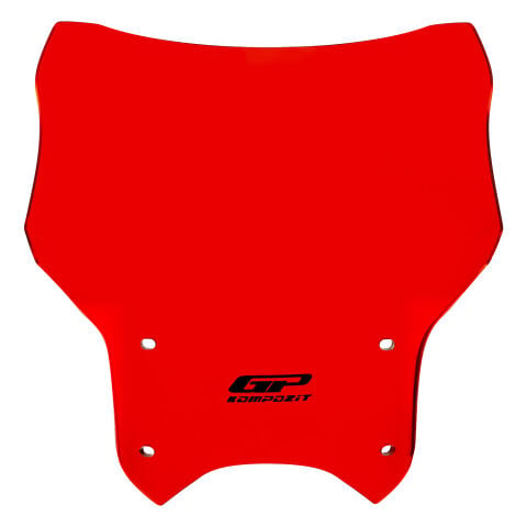 GP Kompozit Honda CB250R 2012-2024 Uyumlu Kısa Ön Cam Kırmızı