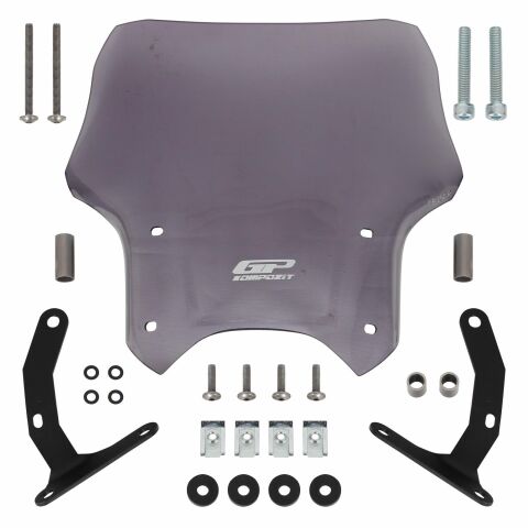 GP Kompozit Honda CB125R / CB250R 2012-2024 Uyumlu Kısa Ön Cam Füme