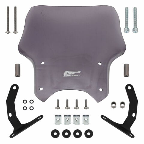 GP Kompozit Honda CB125R / CB250R 2012-2024 Uyumlu Kısa Ön Cam Füme