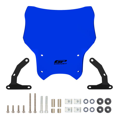 GP Kompozit Honda CB250R 2012-2024 Uyumlu Kısa Ön Cam Mavi