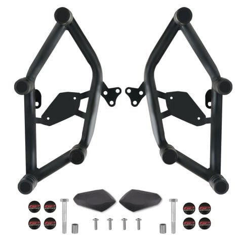 GP Kompozit Yamaha MT-25 2015-2026 Uyumlu Stunt Motor Koruma Demiri Siyah